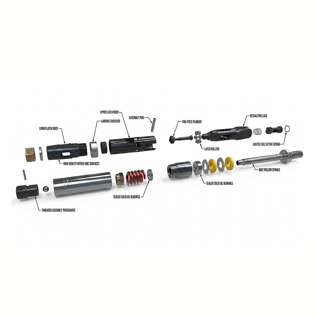Wireline Core Retrieval System — exploded assembly view